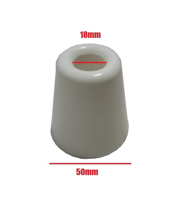 CANOPLA COPINHO PLÁSTICO INFERIOR VENTILADOR DE TETO VENTI-DELTA COR BRANCO + SERVE P/OUTROS MODELOS - DIÂM.05CM - ENCAIXE EM HASTE 1,80CM - foto 1 de 2