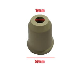 CANOPLA DO VENTILADOR DE TETO ESPECIAL INF - PLáSTICA BEGE