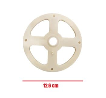 TAMPA DO MOTOR VENTILADOR VENTI-DELTA TRASEIRA DELTA PREMIUM/ DELTA GOLD/ DELTA SUPER 50/60CM - ENCAIXE EIXO MACIçO/RíGIDO P/ROL.6201