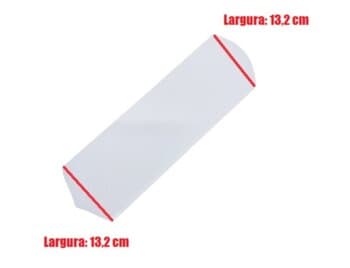 PÁ HELICE P/VENTILADOR DE TETO - MDF RETA COR BRANCA *SERVE P/DIVERSAS MARCAS ARGE CICLONE IMPORTADOS LOREN SID RIOPRELUSTRES TRON VENTI-DELTA VENTISO
