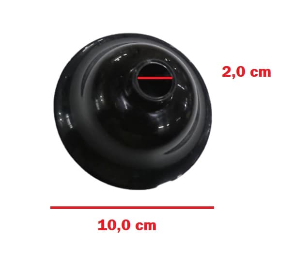 Canopla Inferior Ventilador de Teto Aliseu Preta 2016 - Aliseu Alisclean, Double-Duo, Inspire Nano Tech, Slim, Jet, Smart e Terral - foto 1 de 3