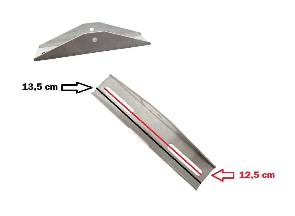 SUPORTE DE TETO P/VENTILADOR ALISEU TERRAL - FIXAR VENTILADOR ALISEU AO TETO - MEDIDA ESPECIAL 13,50CM - foto 1 de 4