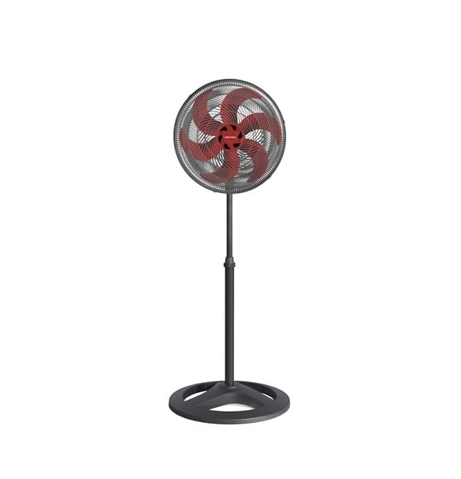 VENTILADOR DE COLUNA 040CM VENTISOL TURBO 6PAS 220V80W PRETO HEL-VERMELHA GRADES PLASTICAS - VENTILADOR TURBO 6P OSCILANTE PREMIUM