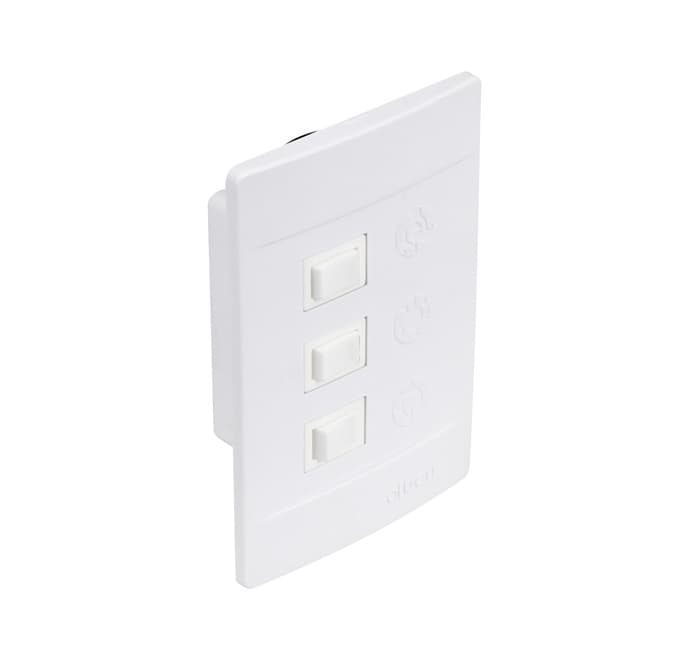 Chave P/Ventilador de Teto ALISEU 110Volts Original - DUO GEO JET NANO NEXT SLIM SMART TERRAL WAVE - 3-VEL R1L 110V SEM CAPACITOR ESP.4X2 - foto 1 de 3