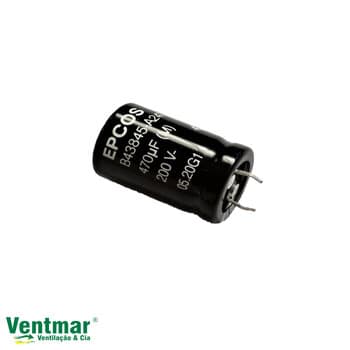 CAPACITOR 470,0UF 2PINOS RD 200VAC CAP470,0