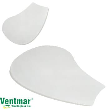 PÁ HÉLICE P/VENTILADOR DE TETO - MOD.MINI TREVO GRECO MDF COR BRANCA - SEM FURAÇÃO - *VENDIDA P/UNIDADE - ESP.0,40CM X L21,0CM X C27,5CM - MONTA EM DI