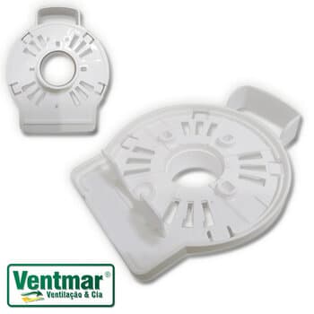TAMPA DIANTEIRA DO VENTILADOR VENTISOL NOTOS TURBO 30/40/50CM PLASTICA - ANEL FRONTAL/CAPA DE MONTAGEM DIANTEIRA DO MOTOR COM ALCA