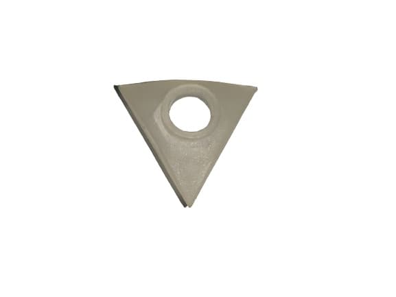 CAPA TRIâNGULAR DA PORCA DO EIXO DO VENTILADOR DE 50/60CM VENTI DELTA PREMIUM - DELTA GOLD - * APENAS A CAPA *SEM PORCA* - foto 1 de 2