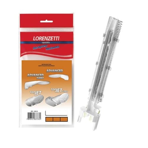 RESISTENCIA CHUVEIRO LORENZETTI 110V 5500W 3055Q DUCHA ADVANCED TURBO MULTITEMPERATURAS - foto 1 de 2