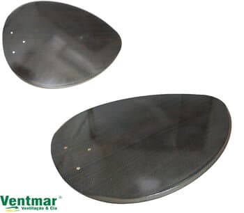 PÁ HÉLICE P/VENTILADOR DE TETO 3-FUROS MDF FOCUS PÉTALO TABACO -*VENDIDA P/UNIDADE- C/FURAÇÃO RIOPRELUSTRES VENTI-DELTA G/G VOLARE - MEDIDAS 44X32CM