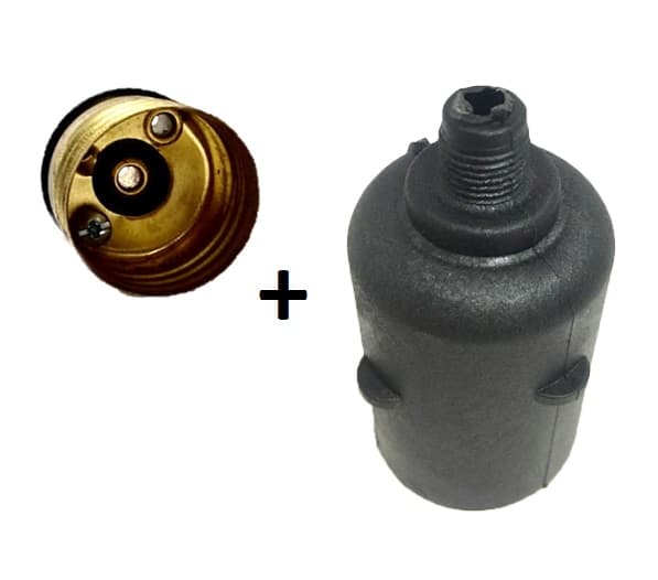 SOQUETE P/VENTILADOR DE TETO ARGE C/BORNE MIOLO CASQUILHO - ARLUX - GÊNIUS - VENTUS - TRON MARBELA - *VENDIDO P/UNIDADE - foto 1 de 5