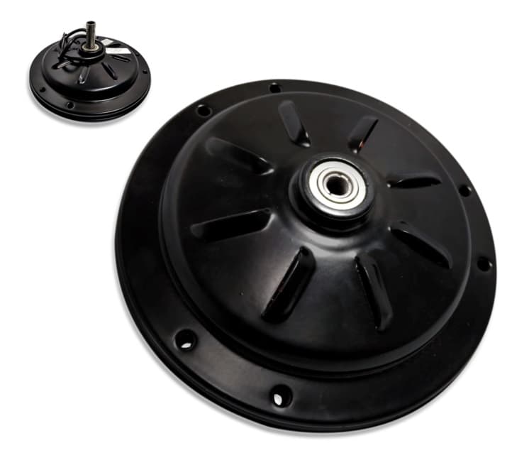 MOTOR P/VENTILADOR DE TETO TRON 3PAS 110V130W08,5UF PRETO C/ROSCA P/MONTAR LUMINÁRIA - MOTOR TRON AT 14MM-16MM 6FUROS - foto 1 de 3