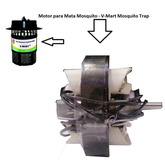 MOTOR P/ARMADILHA ECOLOGICA MOSQUITO TRAP V-MART 220V 20W - MATA INSETOS/ MOSQUITO/ PERNILONGO - GENERAL HEATER - foto 1 de 3