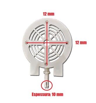 TAMPA DIANTEIRA DO MOTOR VENTILADOR VENTNEW 50/60CM - TAMPA DO MOTOR VENTILADOR 50/60CM VENT NEW VENTINEW - ENCAIXE P/ROL 6000ZZ