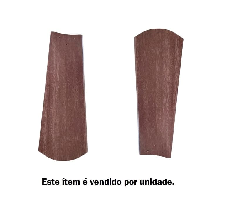 PÁ HÉLICE P/VENTILADOR DE TETO TRON NEW - PÁ MDF COR MOGNO - MODELO RETA VENTILADOR MARBELA TRAMONTANA - *VENDIDA P/UNIDADE - foto 1 de 4