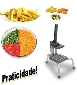 CORTADOR DE LEGUMES VITALEX PEQUENO - PICADOR DE LEGUMES - LAMINA 10X10MM-EXTERNO / 08X08MM- INTERNO