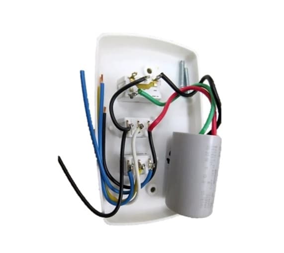 CHAVE P/VENTILADOR DE TETO 3-VEL CAP-08,5UF 2,5+6,0UF - 1-TECLA LUZ - LOREN SID M3 - TRON AVENTADOR LYKAN MARBELA - LATINA 127V - foto 1 de 2