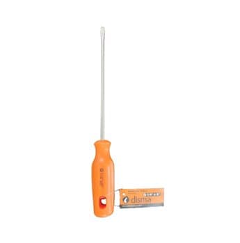 CHAVE DE FENDA 200MM 1/4 X 8" ACO CARBONO - CABO LARANJA - DISMA