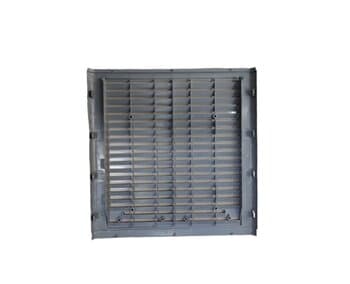 CARENAGEM TRASEIRA CLIMATIZADOR VENTISOL CLIN35LT CLIN60LT CLIN80LT PRO - CINZA GRADE C50CM X L48CM - ENCAIXE COLMÉIA E03,5X L39,0 X A/C044,0CM