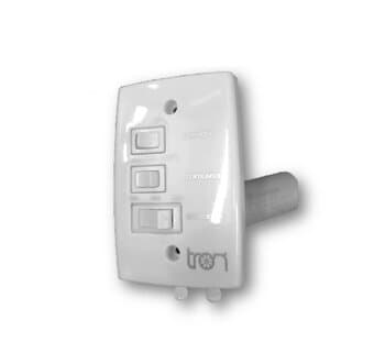 CHAVE P/VENTILADOR DE TETO 3V-VEL CAP-03,0UF 1,3+1,7MF 400VAC RD - TRON 220V ORIGINAL - AVENTADOR LYKAN - CANTOS RETOS