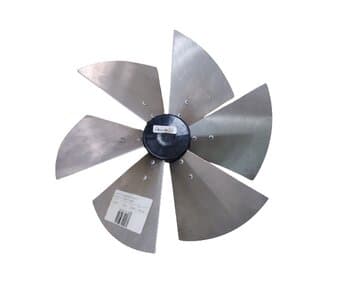 HELICE P/EXAUSTOR DE 30CM VENTISILVA E30M4 E30M6 E30M8 E30T4 E30T6 E30T8 - 6-PÁS ALU C/CUBO PL - ENCAIXE EIXO 15,0MM C/PARAFUSO TRAVA LATERAL