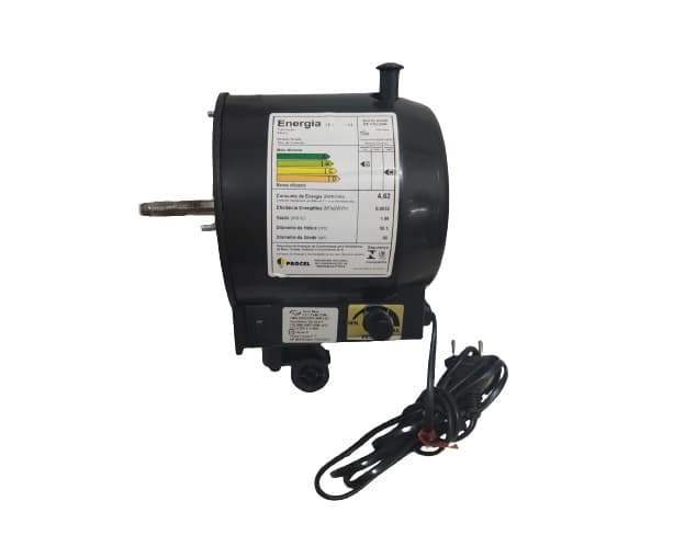 MOTOR P/VENTILADOR VENT NEW VENTNEW 60CM BIV 170W PRETO - VENT-NEW COLUNA CLIMA TROPICAL T - EIXO-10MM PML C/ROSCA ESQ C/DIMER ROT/LATERAL - foto 1 de 5