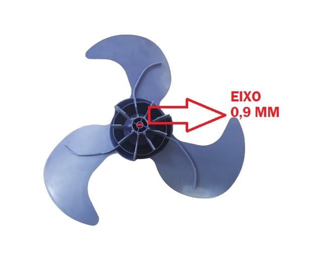 HELICE DE 40CM P/VENTILADOR ARNO 40CM 3PAS AZUL TRAVA CRUZETA S/TRAVA TRASEIRA - VERSATILE VE40 3PAS - foto 1 de 4