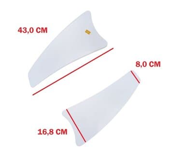 PÁ HÉLICE P/VENTILADOR DE TETO VENTI-DELTA LOREN SID ARGE - PRIMA BOEING MDF BRANCA SEM FURAÇÃO P/VÁRIOS VENTILADORES - *VENDIDA P/UNIDADE