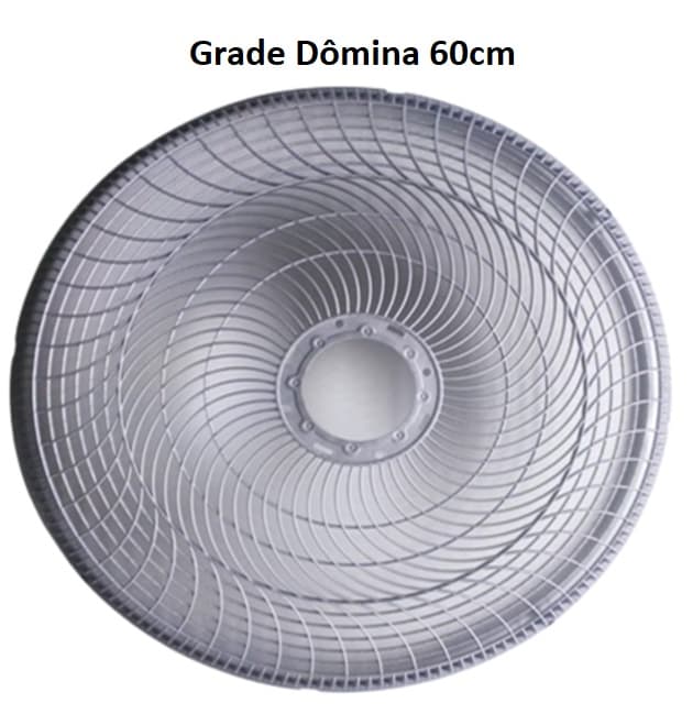 GRADE P/VENTILADOR 60CM DOMINA PL PRATA 6 OU 8PÁS COLUNA OU PAREDE - SERVE P/DIANTEIRA OU TRASEIRA - *VENDIDA P/UNIDADE - foto 1 de 3