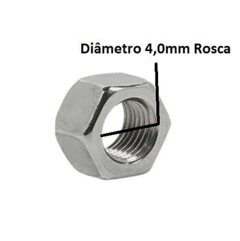 PORCA R/DIR 4,0MM MEDIDAS 3/16X5/16 FIXAR GARRA EM PáS DE MADEIRA OU METAL - FIXAR GARRA EM MOTOR DE VENTILADORES -*VENDIDA P/UNIDADE
