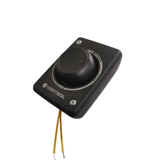 CHAVE P/VENTILADOR VENTISOL OSC. Parede 50/60/70cm DIMER 0200WBIV 2FIOS P/NEW MX-110V TURBO-STEEL-BIV FALCON60 POWER70 - CONTROLE CONTÍNUO - foto 1 de 3