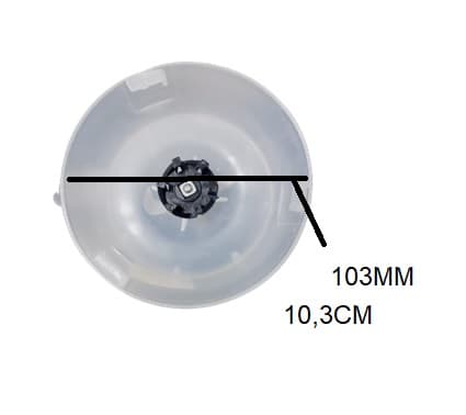 COPO P/LIQUIDIFICADOR FAET STEEL FAET LIQUIFACIL - COPO PLASTICO TRANSLUCIDO COM TAMPA BRANCA - MICROMAX MM045 - foto 1 de 2