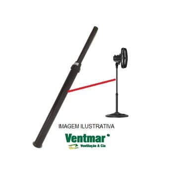 KIT COLUNAS PARA VENTILADOR VENTISOL 30/40/50CM COR PRETA - COLUNA UNIFICADA PR PINO ROSCA L MX