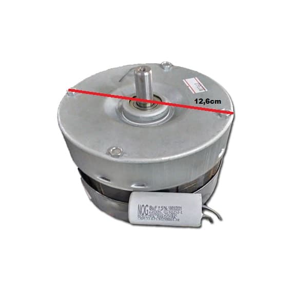 MOTOR P/EXAUSTOR 20CM/25CM VENT AIR/VENTAIR LINHA PESADA BIV08,0UF ALTA ROTACAO 3500RPM VAZÃO 1320/1800M3H 78DB EIXO 12,0MM - MOTOR MAIOR - foto 1 de 3