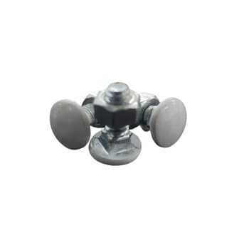 PARAFUSO FRANCêS P/FIXAR GARRAS X PáS HéLICES VENTILADOR TRON AVENTADOR COR BRANCA C/PORCA - KIT C/03 + 03 PORCAS 3/16 X 1/2 BRANCO
