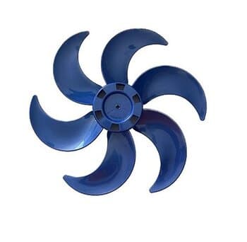 HELICE P/VENTILADOR DE 50CM VENTISOL 6PÁS AZUL TURBO6 - F08,0MM PRD C/TRAVA TRASEIRA - SERVE P/MONDIAL 50CM/ CATAVENTO - ORIGINAL VENTISOL