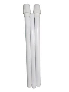 KIT COLUNAS DO VENTILADOR VENTI-DELTA 40/50/60/65CM COR BRANCA - (03 COLUNAS COM SISTEMA DE TRAVAMENTO)