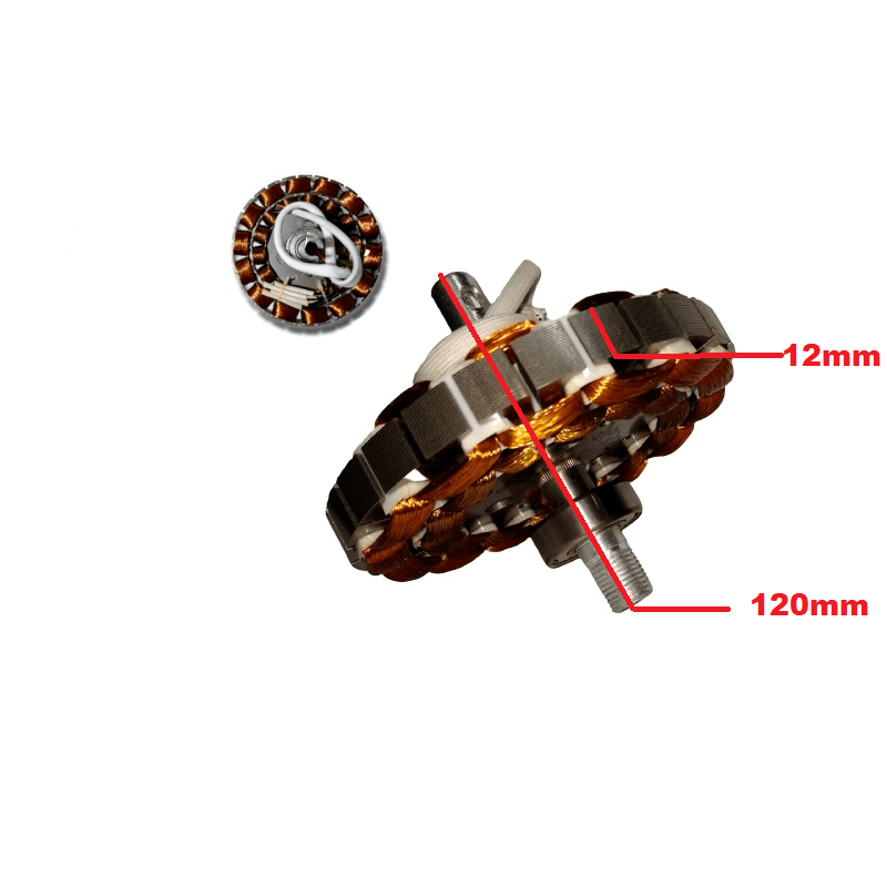ESTATOR BOBINADO P/VENTILADOR TETO ALISEU JET 220V90W01,2UF C/2-ROL.6202 EIXO-15,0MM - P/MOTOR SA-40-220V