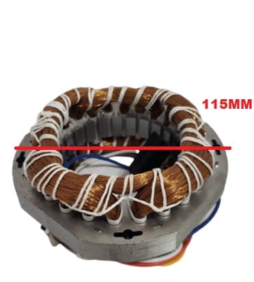 ESTATOR BOBINADO MOTOR VENTILADOR ARGE OSC BIV 50CM MAX BIV08,5UF B5-15MM - POS HIPOT ALUMINIO - *USAR C/CAP.08,5UF