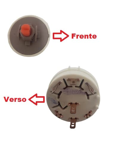 Chave Dimer Interruptor Rotativo Dupla Direção 5-Fios 3-Vel Biv p/Climatizador Ventisol CLIN08 CLIN16 CLIN35 CLIN60 CLIN80 A23B2E1SY MG37033 - Arno VE - foto 1 de 4