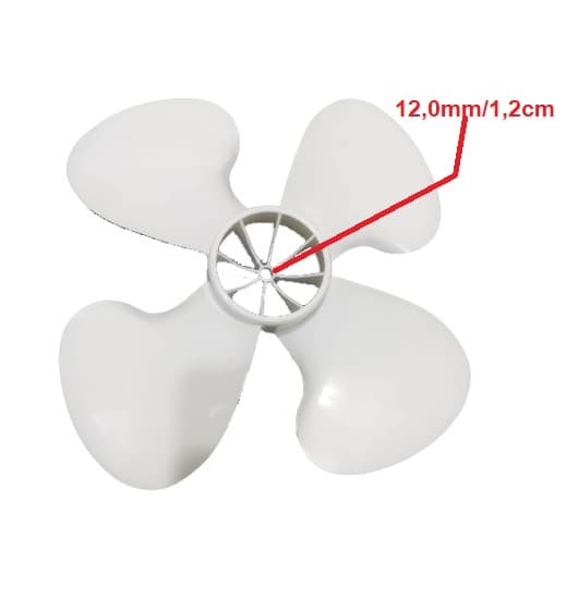 HELICE DE 50CM P/VENTILADOR DÔMINA 4PAS E-12,0MM NEO COR BRANCA - PONTA REDONDA C/TRAVA TRASEIRA - foto 1 de 3
