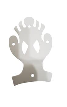 GARRA SUPORTE DA PA HELICE VENTILADOR DE TETO RIOPRELUSTRES INFINITY - COR BRANCA TEXTURIZADA - GARRA C/1-FURO MOTOR+3-FUROS PA - *VENDIDA P/UNIDADE