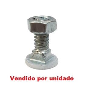 PARAFUSO FRANCêS P/FIXAR GARRAS X PáS HéLICES VENTILADOR TRON AVENTADOR COR BRANCA C/PORCA - 3/16 X 1/2 BRANCO - *VENDIDO P/UNIDADE