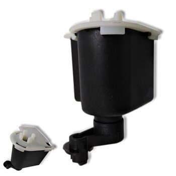 CAIXA DE ENGRENAGEM P/VENTILADOR TRON 50/60CM ATUAL - MENOR + ARREDONDADA* - *SERVE P/LOREN SID PADRÃO - C/PINO ARTICULADOR +*SEM PINO PUXADOR/ SEM R