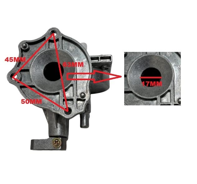 CAIXA DE ENGRENAGEM P/VENTILADOR VENTISOL 60CM/70CM FALCON POWER70 METAL OU PLÁSTICA - ATUAL GROSSO E12MM ARREDONDADA S/ROSCA SEM FIM S/PINO PUXADOR - foto 1 de 4