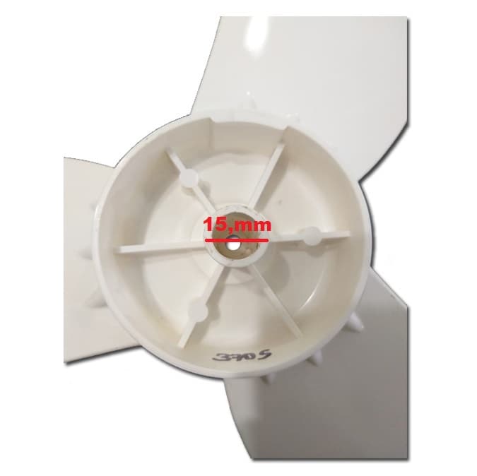 HELICE DE 50CM P/VENTILADOR VENTISILVA VENTI50 50CM 3PAS BRANCA ENCAIXE 15,0MM MEIA LUA S/TRAVA TRASEIRA - FIXAR C/PORCA RE 07,0MM NA PONTA DO EIXO - foto 1 de 2