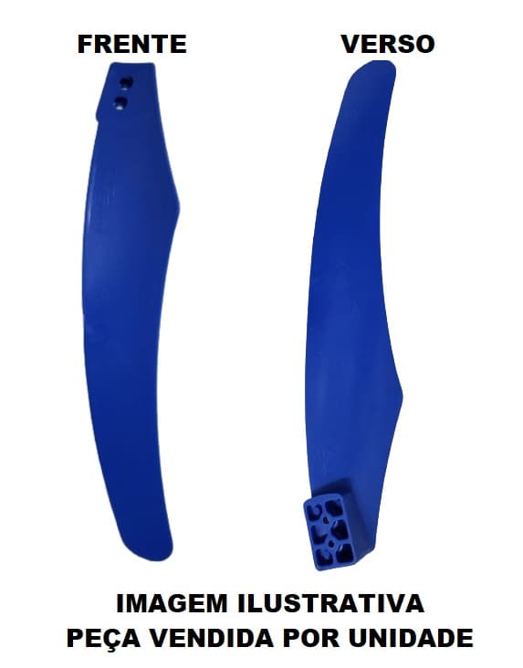 PA ORELHA DA HELICE DO VENTILADOR SOLASTER POWER10 / POWER 10 100CM ANTERIOR -*VENDIDA P/UNIDADE- PA PLASTICA AZUL - GOAR ANTERIOR 100CM
