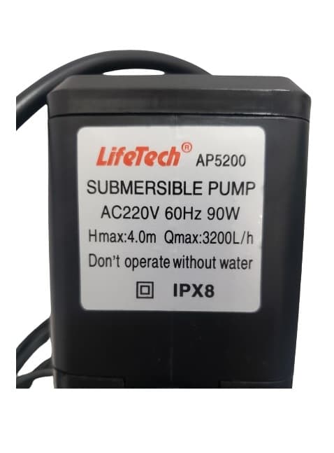 BOMBA DE ÁGUA 3200LH 220V 90,0W HMAX 4,00MT P/CLIMATIZADOR ROTOPLAST POLO CLIMA ECO BRISA FOG4 FOG5 - foto 1 de 4
