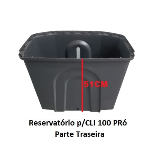 RESERVATÓRIO DE ÁGUA 100LT P/CLIMATIZADOR VENTISOL CLI100PRO CINZA - TANQUE DE ÁGUA 100 L CINZA - foto 1 de 3
