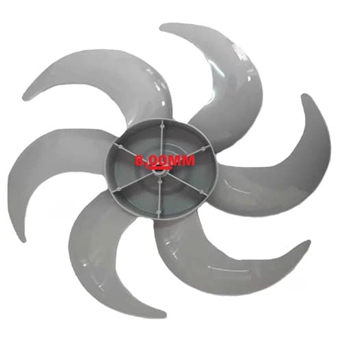 HELICE DE 40CM P/VENTILADOR CADENCE EROS SUPREME 40CM 6PAS PLASTICA CINZA - FURO 08,0MM PONTA MEIA LUA SEM TRAVA TRASEIRA - HELICE CADENCE 40CM - foto 1 de 2